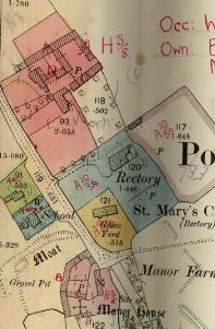 Manor Farm as annotated on the 1925 rating valuation map